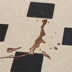 Bold Diamond Washable Rug with Pad