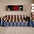 Bold Stripe Retro Sofa Cover