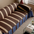 Bold Stripe Retro Sofa Cover