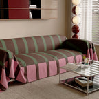 Bold Stripe Retro Sofa Cover