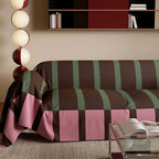 Bold Stripe Retro Sofa Cover