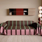 Bold Stripe Retro Sofa Cover
