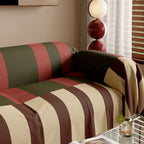Bold Stripe Retro Sofa Cover