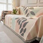 Botanical Arch Earth Tone Sofa Throw