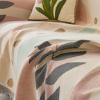 Botanical Arch Earth Tone Sofa Throw