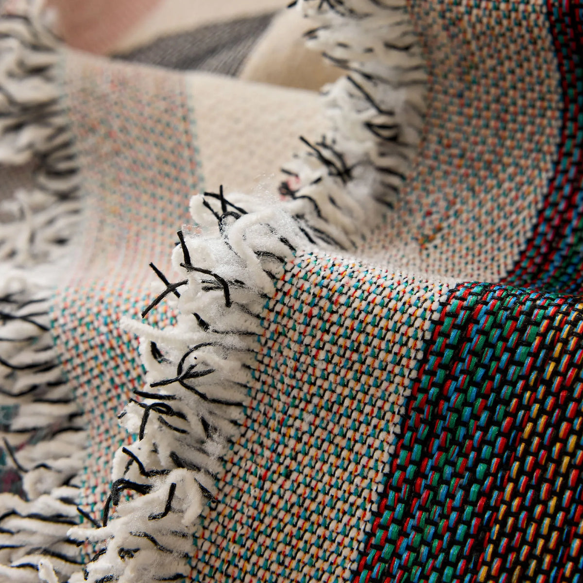Botanical Arch Earth Tone Sofa Throw