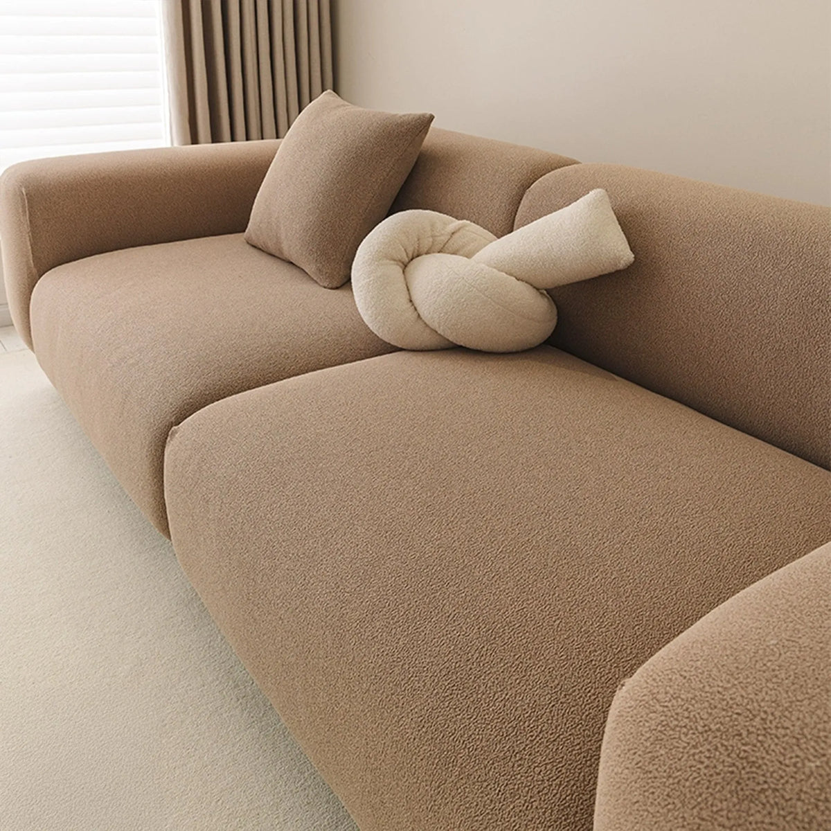 Boucle Stretch Modular Sofa Cover