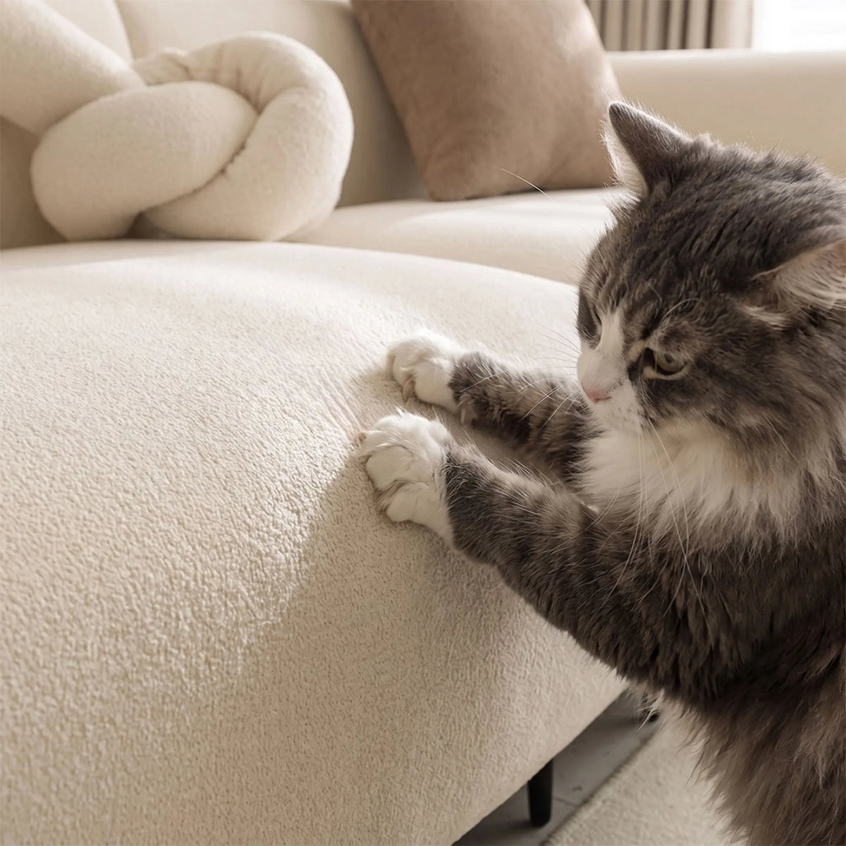 Boucle Stretch Modular Sofa Cover