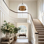 Bronze Cage Drum Pendant Light
