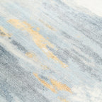 Brushed Neutral Abstract Washable Rug