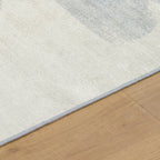 Brushed Neutral Abstract Washable Rug