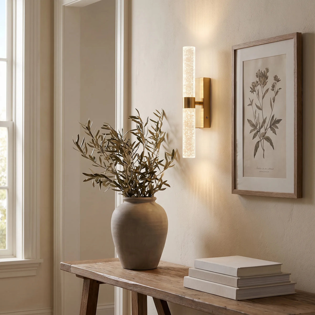 Bubble Crystal Cordless Wall Light