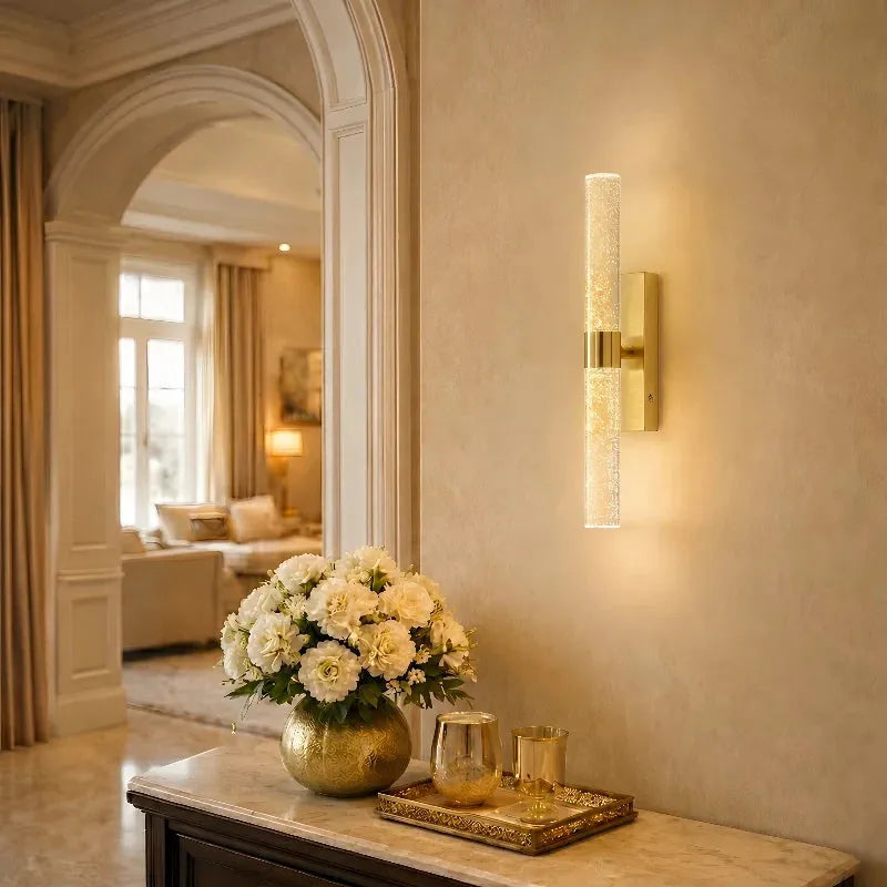 Bubble Crystal Cordless Wall Light