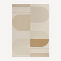 Calm Curves Oat Area Rug