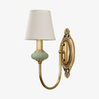 Ceramic and Fabric Wall Light