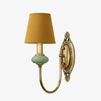 Ceramic and Fabric Wall Light