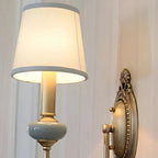 Ceramic and Fabric Wall Light