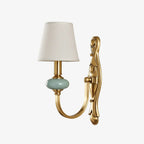 Ceramic and Fabric Wall Light