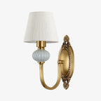 Ceramic and Fabric Wall Light