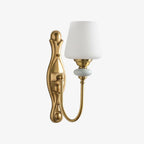 Ceramic and Fabric Wall Light