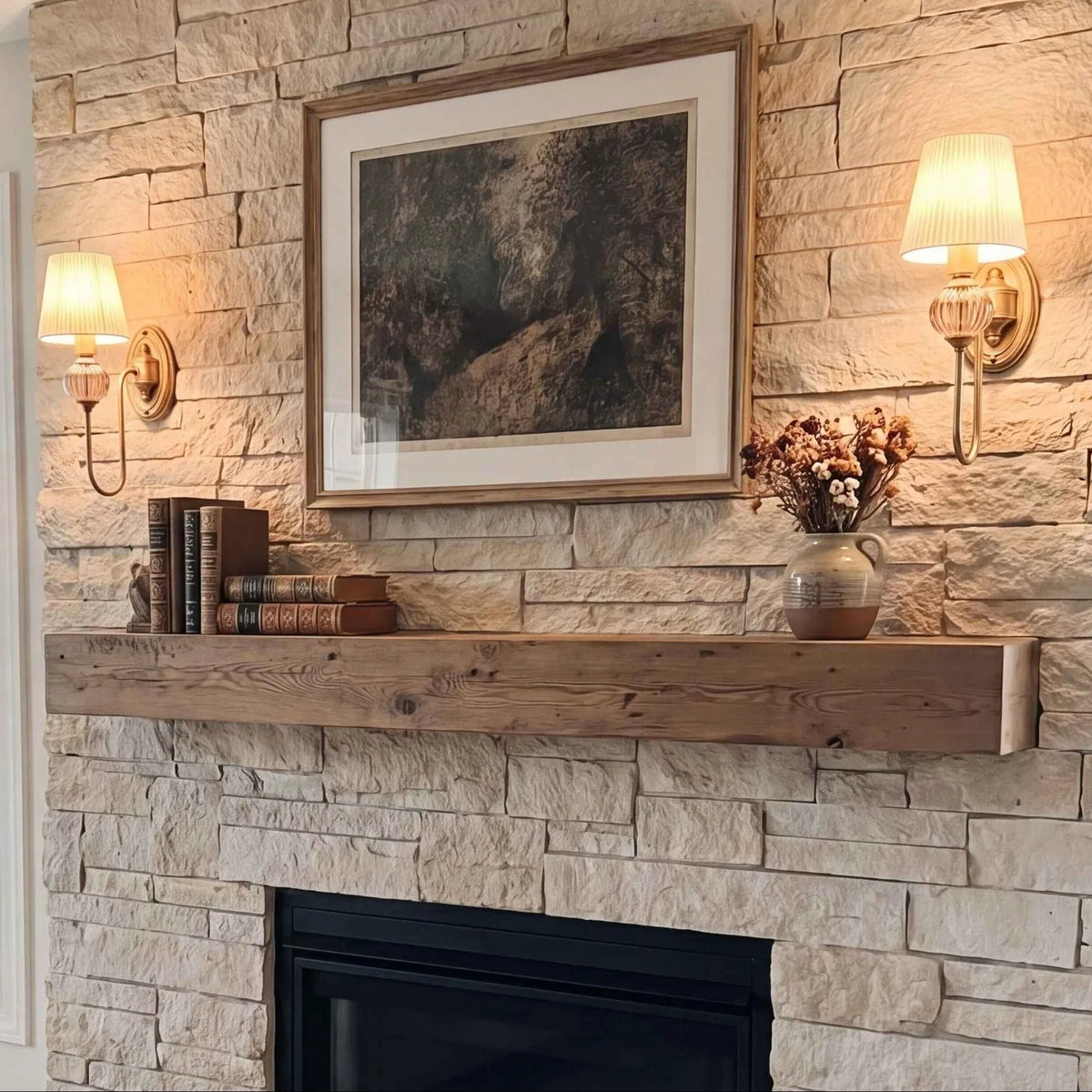 Ceramic and Fabric Wall Light