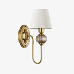 Ceramic and Fabric Wall Light