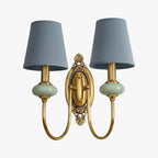 Ceramic and Fabric Wall Light