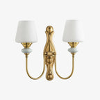 Ceramic and Fabric Wall Light