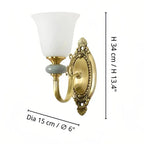 Ceramic and Fabric Wall Light