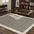 Charcoal Herringbone Large Area Rug