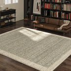 Charcoal Herringbone Large Area Rug