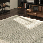 Charcoal Herringbone Large Area Rug