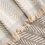 Chevron Herringbone Sofa Throw