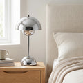 Chrome Dome Cordless Table Lamp