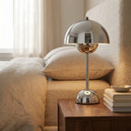 Chrome Dome Cordless Table Lamp