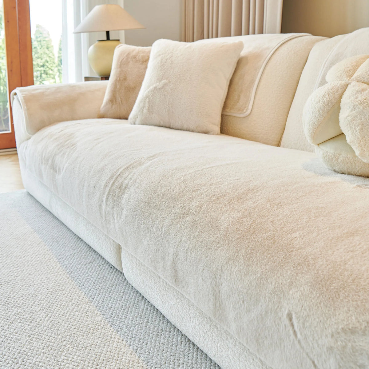 Classic Mink Plush Seat Cover