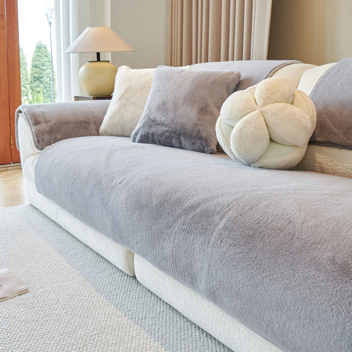 Classic Mink Plush Seat Cover