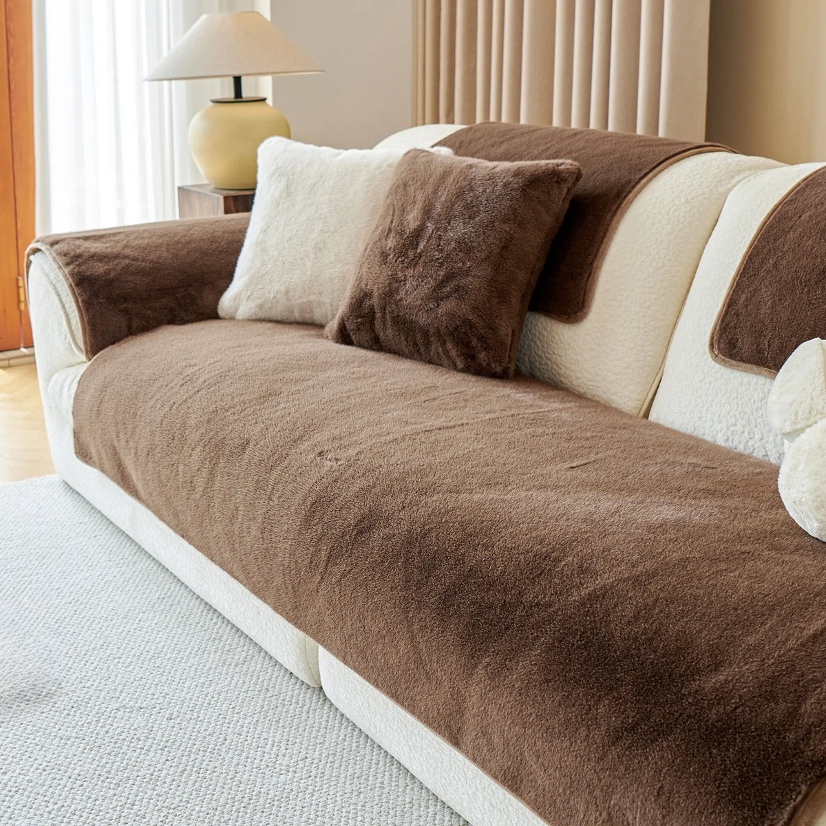 Classic Mink Plush Seat Cover