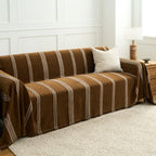 Classic Stripe Chenille Sofa Cover