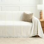 Classic Stripe Chenille Sofa Cover