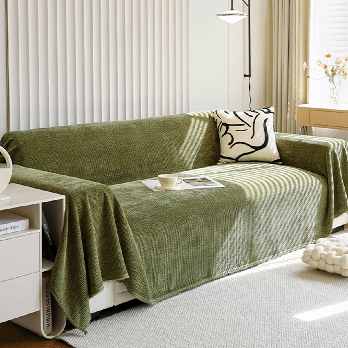 Classic Weave Patterned Sofa Throw