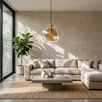 Clear Glass Globe Pendant, G4 LED