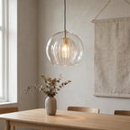 Clear Glass Globe Pendant, G4 LED