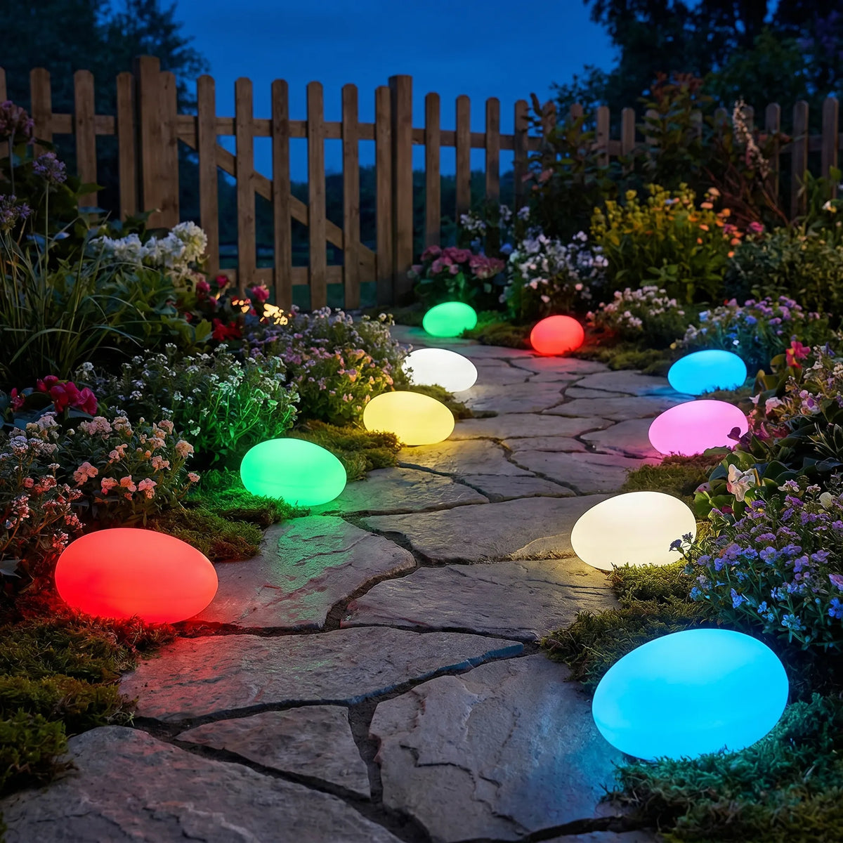 Cobblestone Colour Garden Light