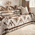 Cocoa Tribal Chenille Couch Cover