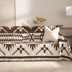 Cocoa Tribal Chenille Couch Cover