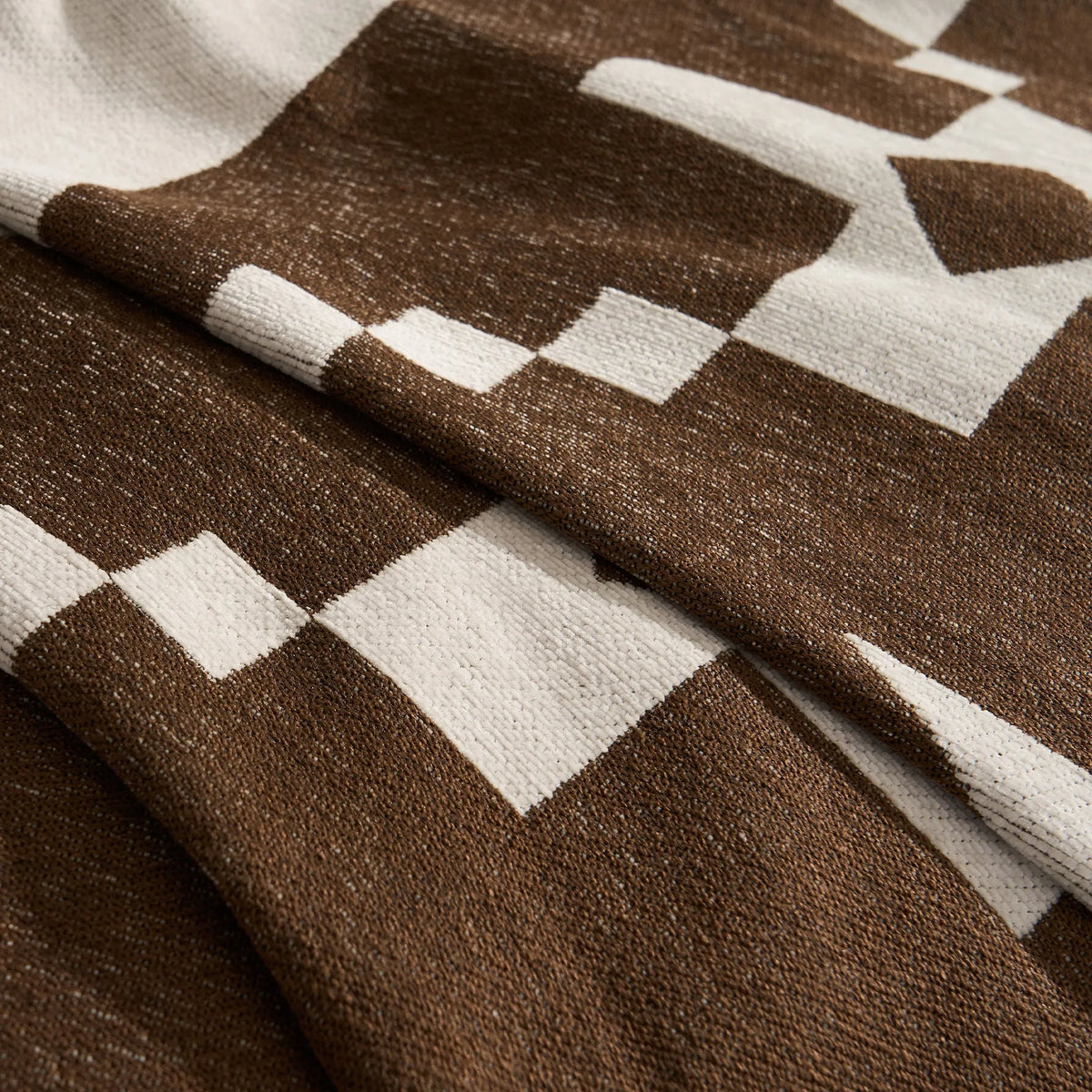 Cocoa Tribal Chenille Couch Cover