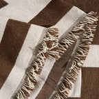 Cocoa Tribal Chenille Couch Cover