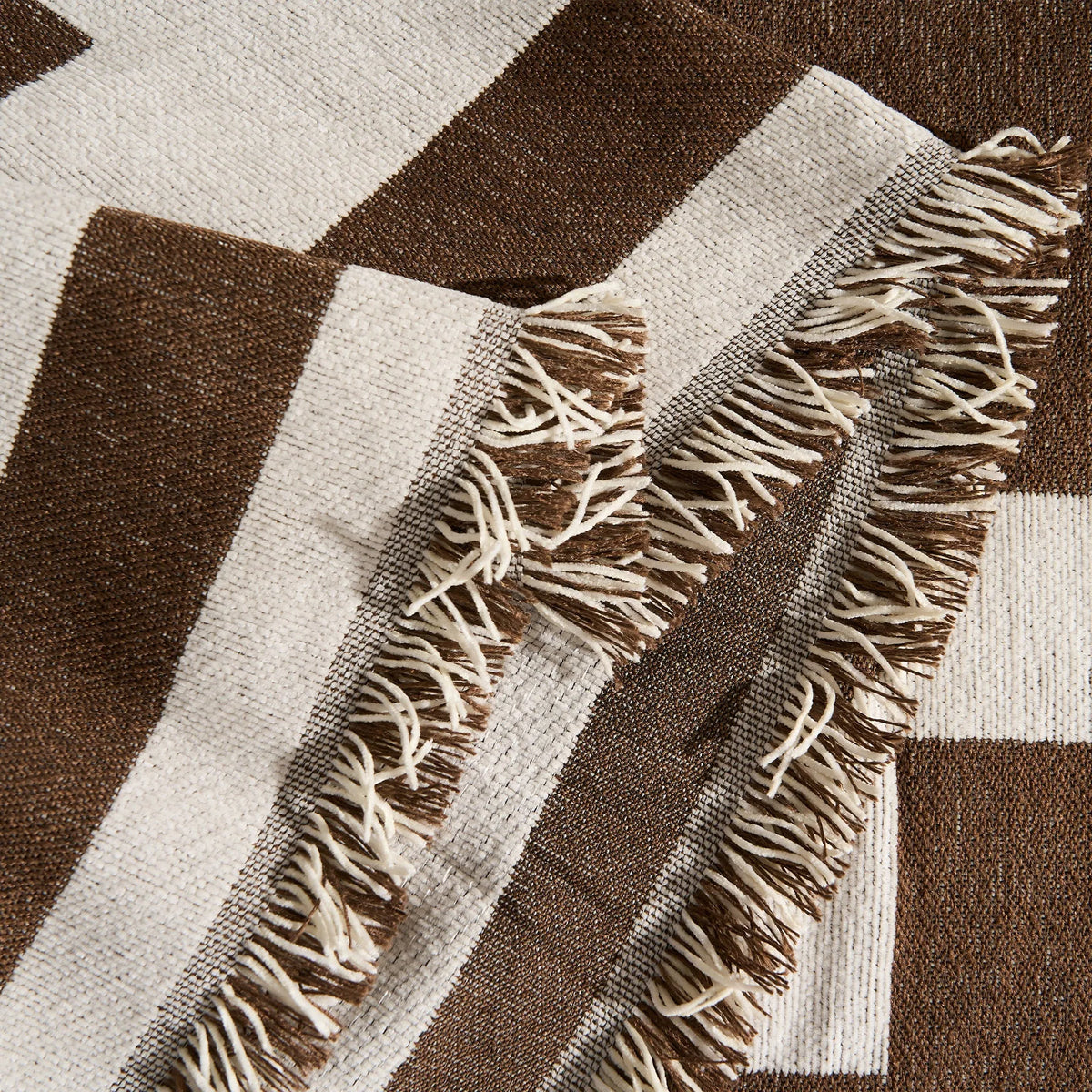 Cocoa Tribal Chenille Couch Cover