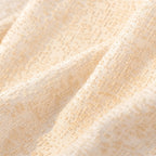 Coconut Cream Patterned Sofa Throw